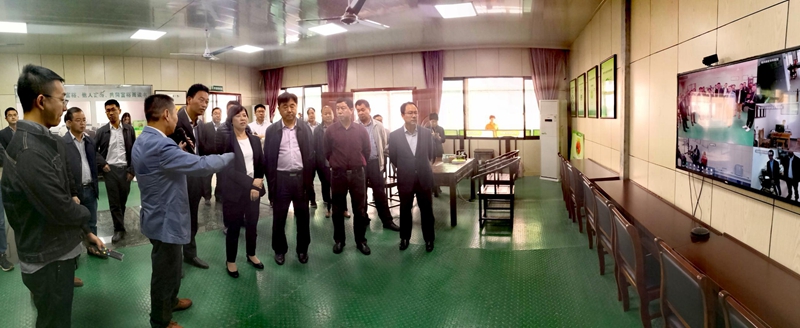 四川省供銷社副主任楊武秀點贊嵊州市蔬菜?？漆t院